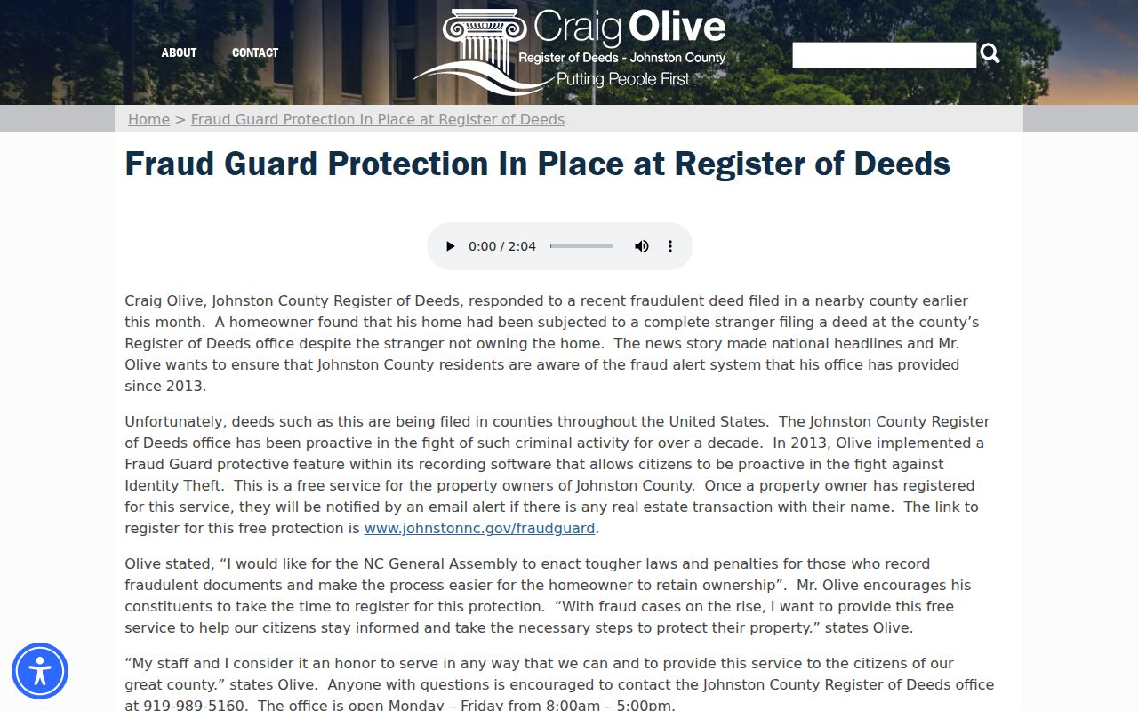 Clayton public records FraudGuard deed alert information